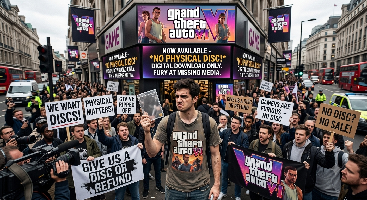 GTA 6 Launches Without a Physical Disc: Gamers Are Furious